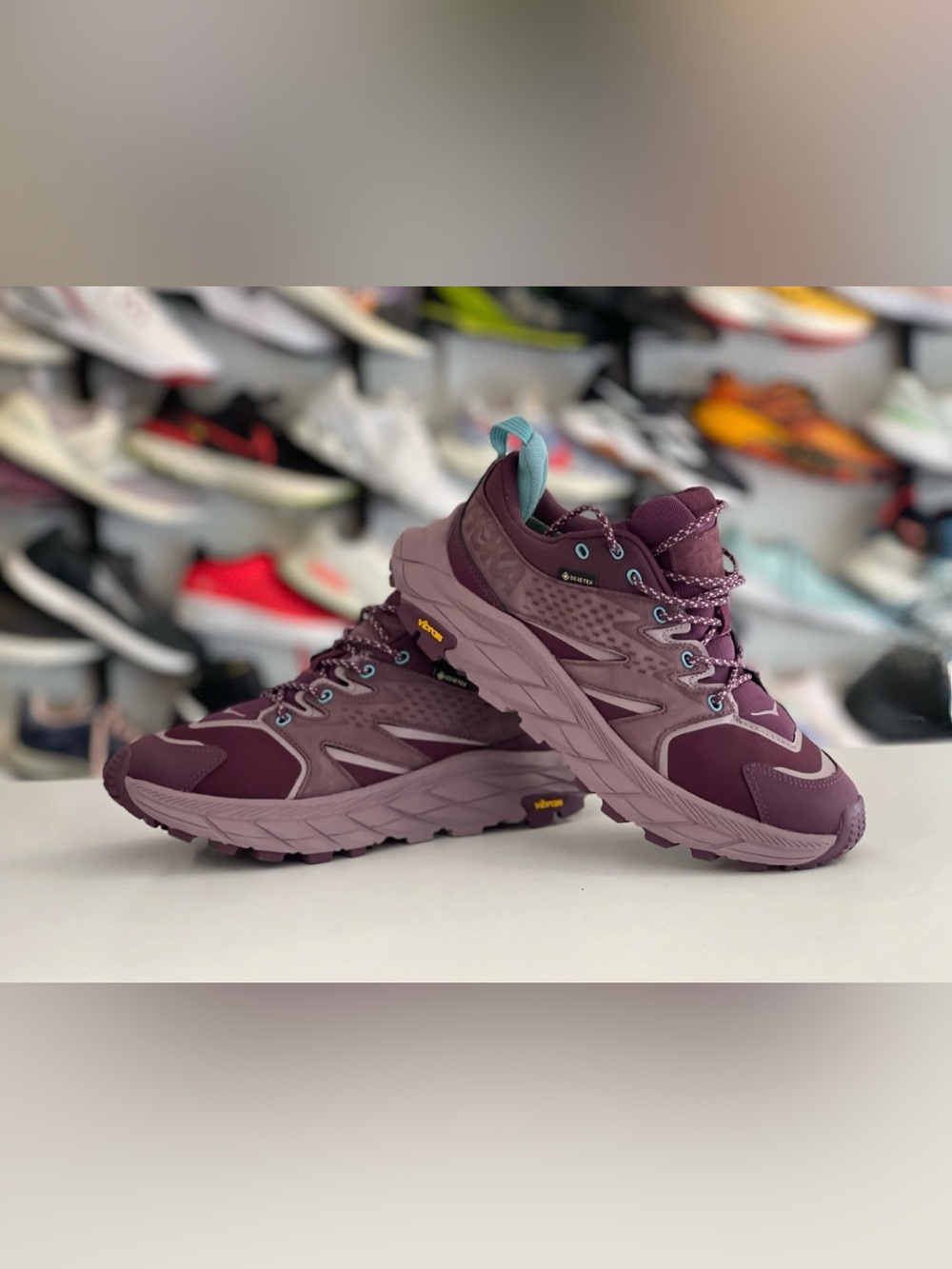 Hoka One One Anacapa Low GTX Women's Hiking Shoes - Grape Wine Mulberry Purple